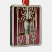 Blumenunguentglas, vom Grab von Ornament Aus Metall (Rechts)