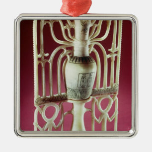 Blumenunguentglas, vom Grab von Ornament Aus Metall