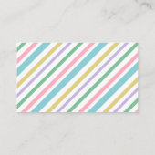 Blumenunicorn-Mama-nennende Karte (Rückseite)