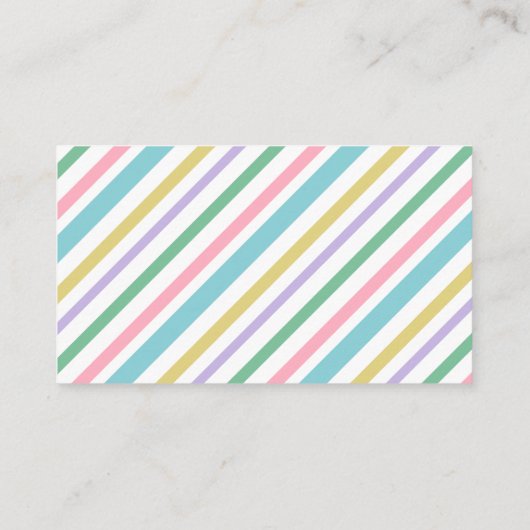 Blumenunicorn-Mama-nennende Karte (Rückseite)