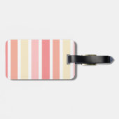 Blumenunicorn-Türkis mit Monogramm Gepäckanhänger (Rückseite horizontal)