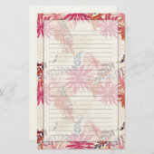 Blumenuntergrund 3 briefpapier (Vorne/Hinten)