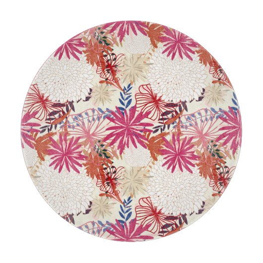 Blumenuntergrund 3 schneidebrett (Vorderseite)