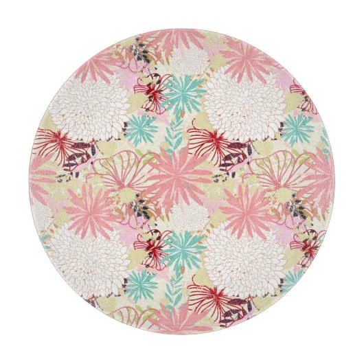 Blumenuntergrund 4 schneidebrett (Vorderseite)