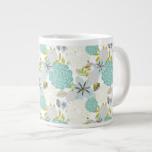 Blumenuntergrund 5 Jumbo-Tasse (Vorderseite Rechts)