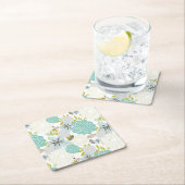 Blumenuntergrund 5 rechteckiger pappuntersetzer (Vor Ort)