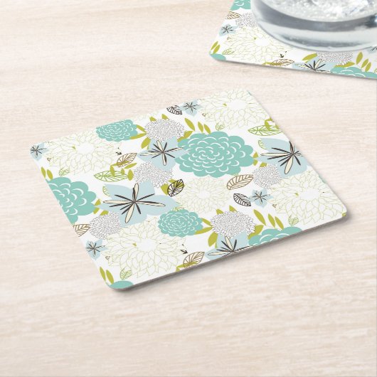 Blumenuntergrund 5 rechteckiger pappuntersetzer (angewinkelt)