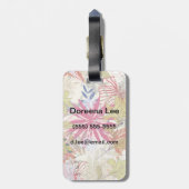 Blumenuntergrund 6 gepäckanhänger (Rückseite vertikal)