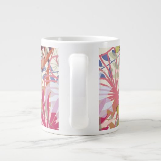 Blumenuntergrund 6 Jumbo-Tasse (Rückseite)