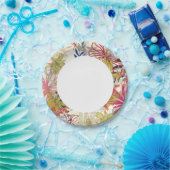 Blumenuntergrund 6 pappteller (Party)