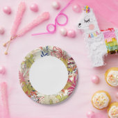 Blumenuntergrund 6 pappteller (Party)