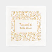 Blumenuntergrund - Brautparty Servietten Mit Folie (Vorderseite)