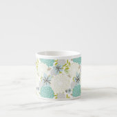 Blumenuntergrund Espressotasse (Vorderseite)