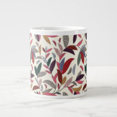 Blumenuntergrund Jumbo-Tasse (Vorderseite)