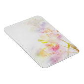 Blumenuntergrund mit Aquarellfarben-Blume Magnet (Rechte Seite)