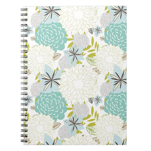 Blumenuntergrund Notizblock (Vorderseite)