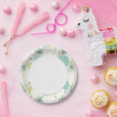 Blumenuntergrund Pappteller (Party)