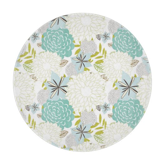 Blumenuntergrund Schneidebrett (Vorderseite)