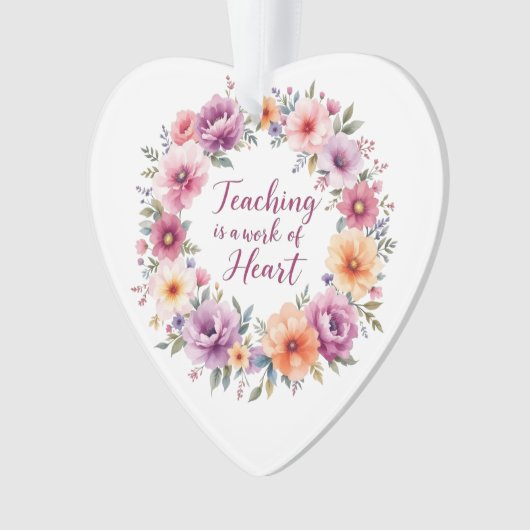 Blumenunterricht Harmonie Ornament (Vorderseite)