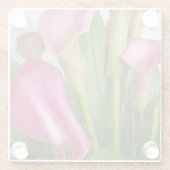 Blumenuntersetzer Glasuntersetzer (Rückseite)