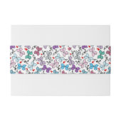 BlumenValentinsgruß-Muster Einladungsbanderole (Rückseitenbeispiel)