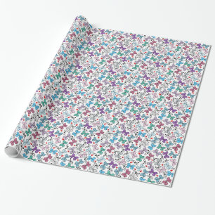 BlumenValentinsgruß-Muster Geschenkpapier