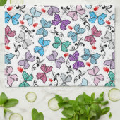 BlumenValentinsgruß-Muster Handtuch (Gefaltet)