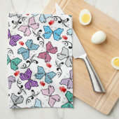 BlumenValentinsgruß-Muster Handtuch (Viertel Falte)