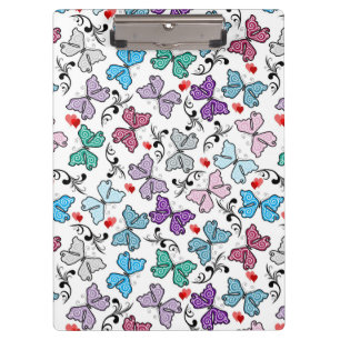 BlumenValentinsgruß-Muster Klemmbrett