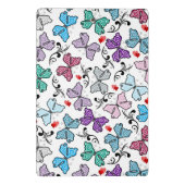 BlumenValentinsgruß-Muster Mini Klemmbrett (Rückseite)