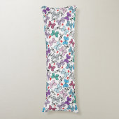 BlumenValentinsgruß-Muster Seitenschläferkissen (Vorderseite Vertikal)