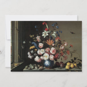 Blumenvase am Fenster, Balthasar van der Ast