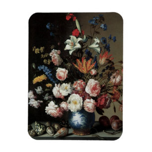 Blumenvase am Fenster, Balthasar van der Ast Magnet