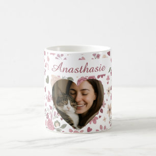 Blumenvase Benutzerdefinierte Pet-Foto-Herz-Tasse Kaffeetasse