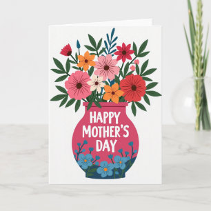 Blumenvase Dankbarkeitskarte Karte