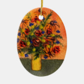 Blumenvase Keramikornament (Vorne)