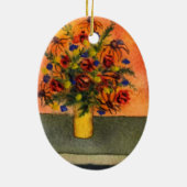 Blumenvase Keramikornament (Hinten)