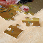 Blumenvase Kunst Vintag Puzzle (Seite)