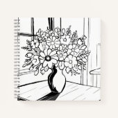 Blumenvase Notizblock (Vorderseite)