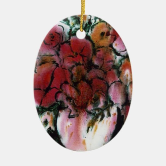 Blumenvase "Pink Vase" Keramikornament (Vorne)