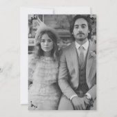 Blumenvase Rustikales Whimsisches Niedliches Sketc Save The Date (Rückseite)