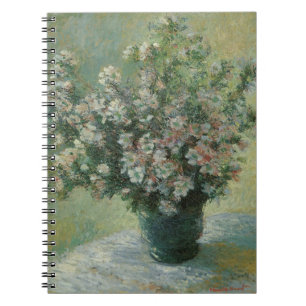 Blumenvase von Claude Monet Notizblock