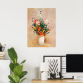 Blumenvase von Odilon Redon Poster (Heimbüro)
