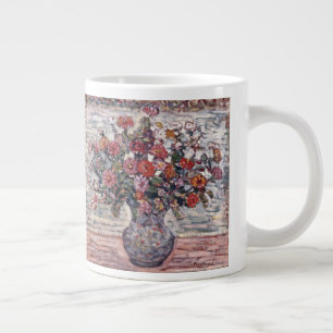 Blumenvase, Zinnias von Maurice Prendergast Jumbo-Tasse