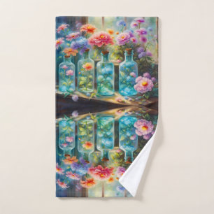 Blumenvasen gefüllt mit atemberaubenden, lebendige handtuch