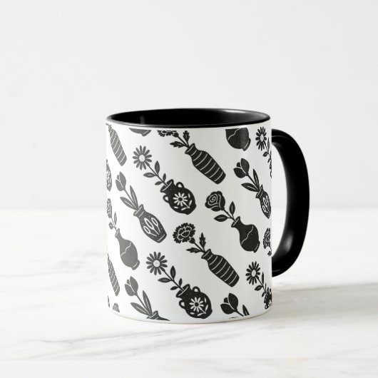 Blumenvasen tasse (VorderseiteRechts)