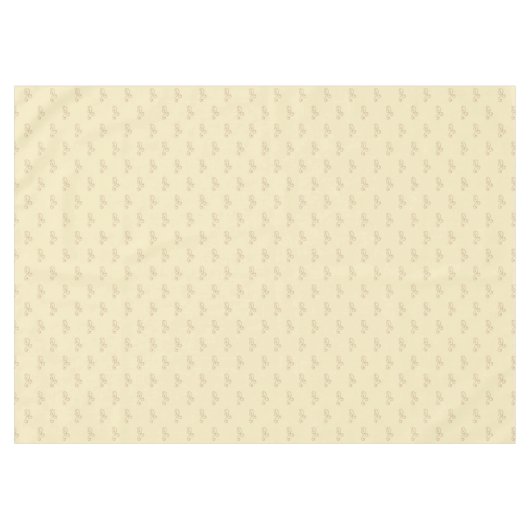 Blumenvectpr auf hellcremefarbenem Beige Tischdecke (Vorderseite (Horizontal))