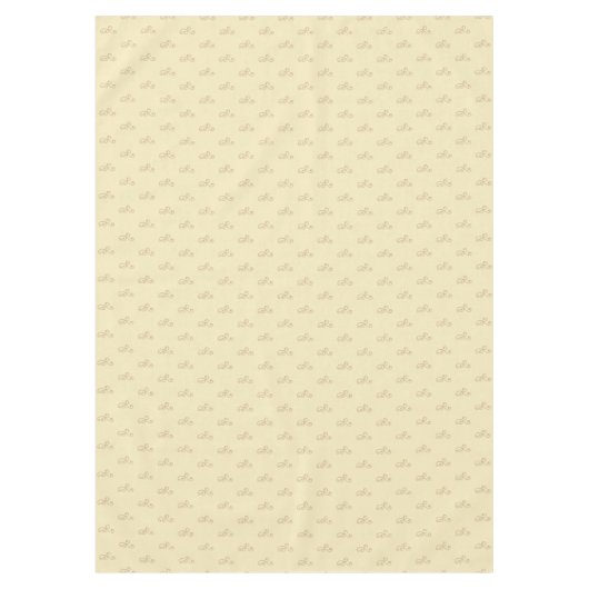 Blumenvectpr auf hellcremefarbenem Beige Tischdecke (Vorderseite)