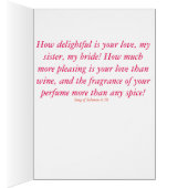 BlumenVelvet Punch - Song von Sol. 4:10 Gruß. Kart (Innen (Rechts))