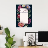 Blumenveranstaltung Poster (Heimbüro)